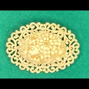 Vintage celluloid brooch